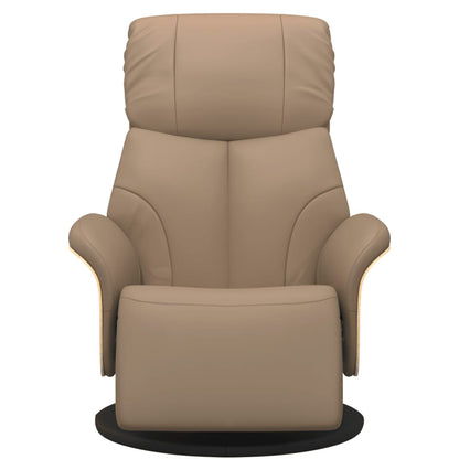 vidaXL Fauteuil de relaxation avec repose-pieds cappuccino-marron similicuir