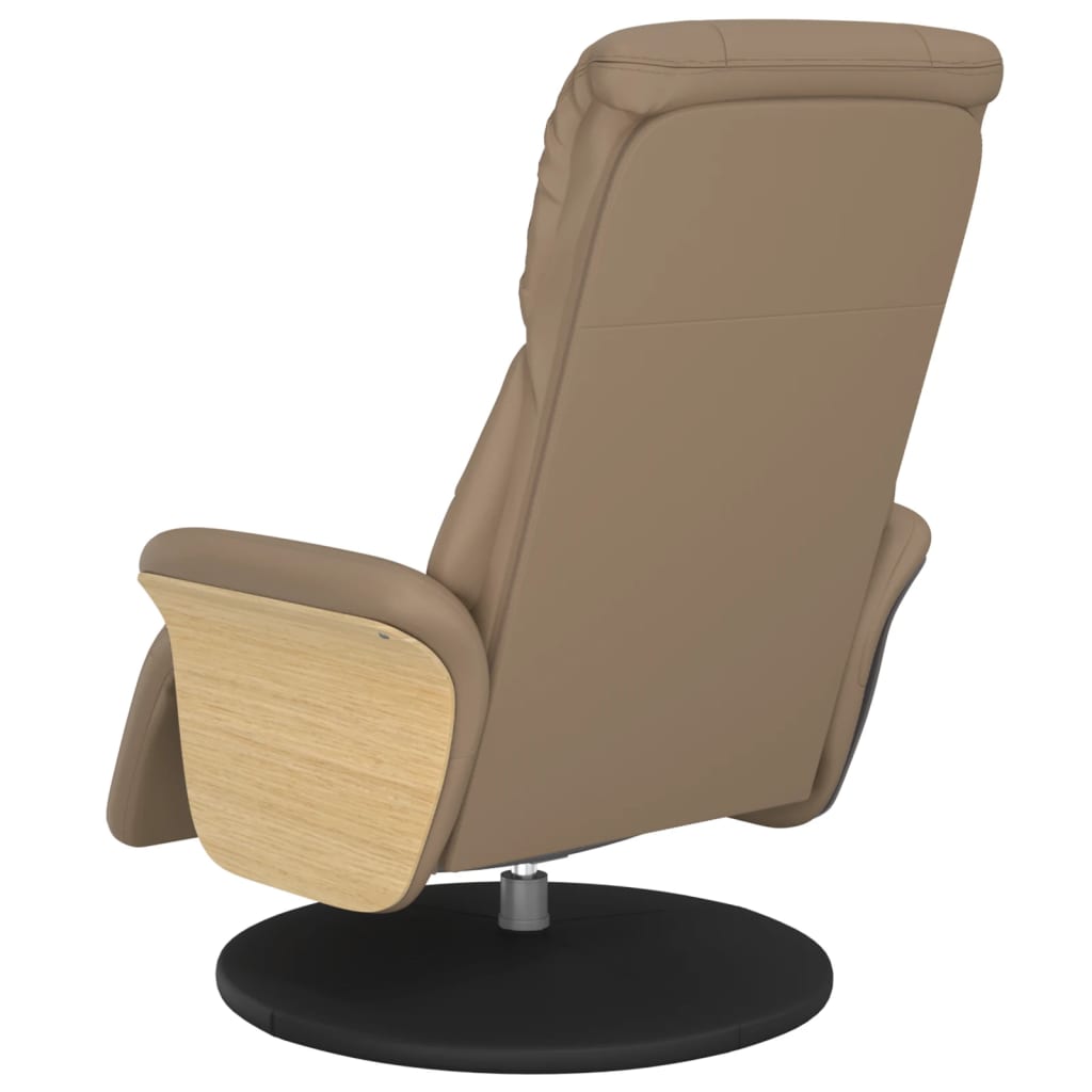 vidaXL Fauteuil de relaxation avec repose-pieds cappuccino-marron similicuir