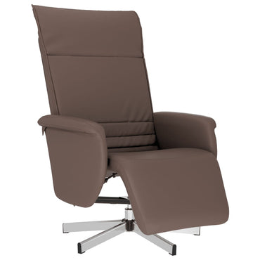 vidaXL Relaxsessel mit Fußteil Braun Kunstleder