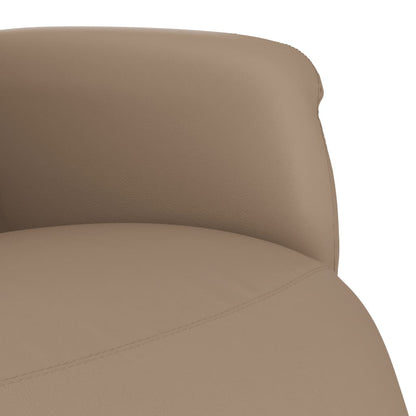 vidaXL Relaxsessel mit Fußteil Cappuccino-Braun Kunstleder