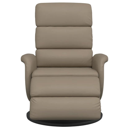 vidaXL Relaxsessel mit Fußteil Cappuccino-Braun Kunstleder