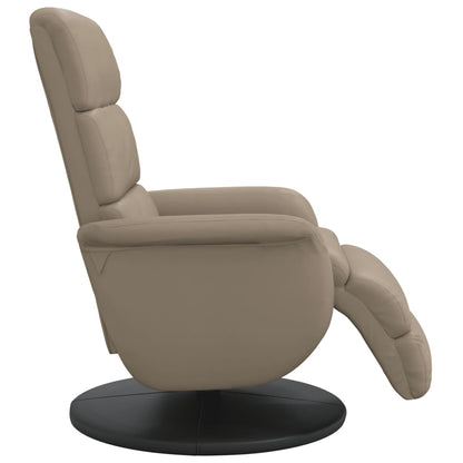 vidaXL Relaxsessel mit Fußteil Cappuccino-Braun Kunstleder