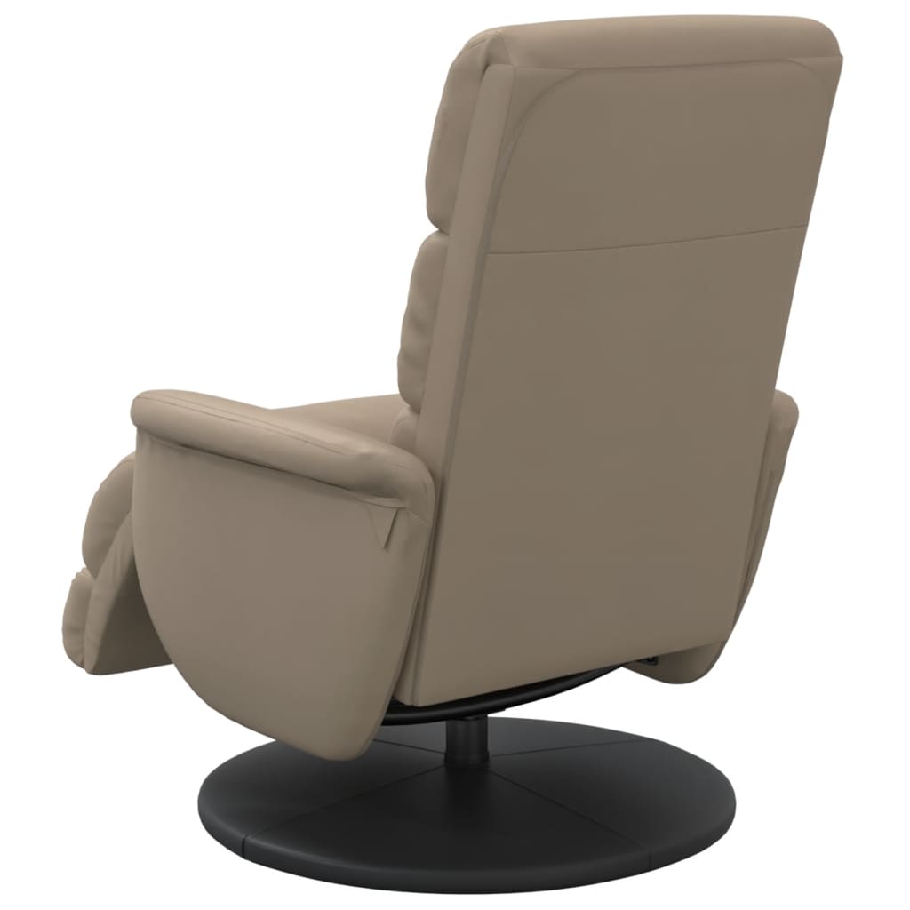 vidaXL Relaxsessel mit Fußteil Cappuccino-Braun Kunstleder