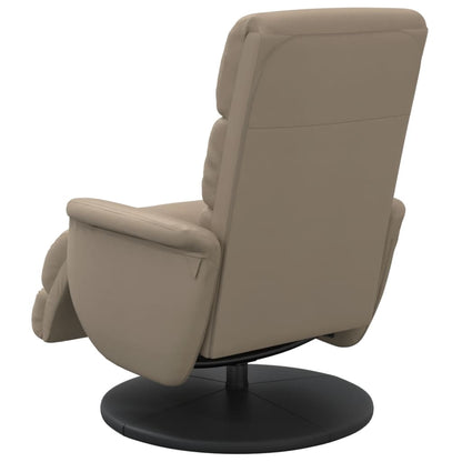 vidaXL Relaxsessel mit Fußteil Cappuccino-Braun Kunstleder