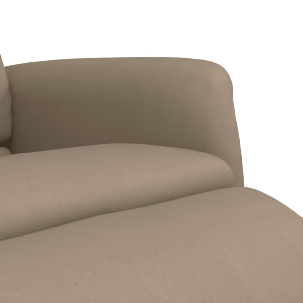vidaXL Relaxsessel mit Fußteil Cappuccino-Braun Kunstleder