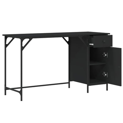 vidaXL Computertisch Schwarz 131x48x75 cm Holzwerkstoff