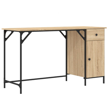 vidaXL Bureau Sonoma-Eiche 131x48x75 cm Bois d'ingénierie