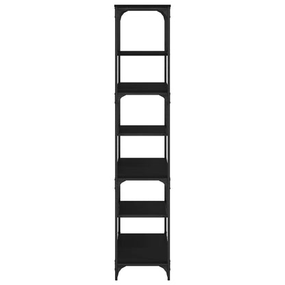 vidaXL Bücherregal Schwarz 81x36x176 cm Holzwerkstoff