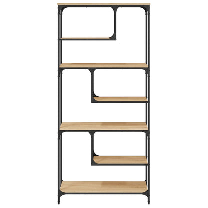 vidaXL Bücherregal Sonoma-Eiche 81x36x176 cm Holzwerkstoff