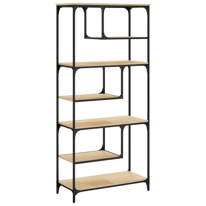 vidaXL Bücherregal Sonoma-Eiche 81x36x176 cm Holzwerkstoff