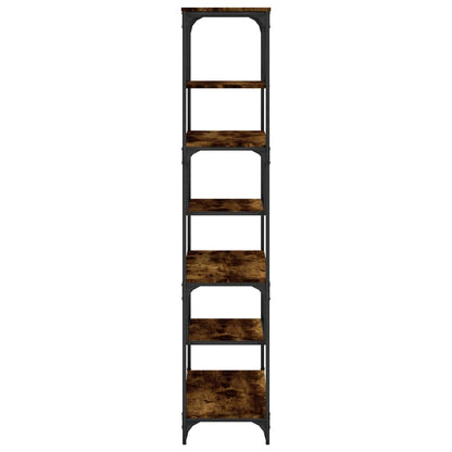 vidaXL Bücherregal Räuchereiche 81x36x176 cm Holzwerkstoff