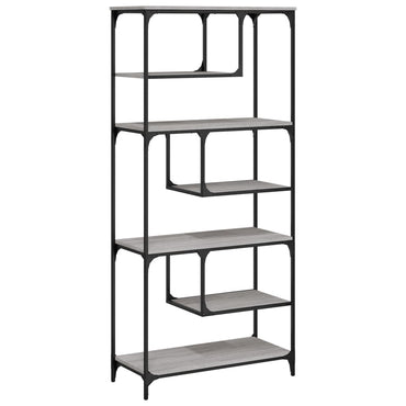 vidaXL Bücherregal Grau Sonoma 81x36x176 cm Holzwerkstoff