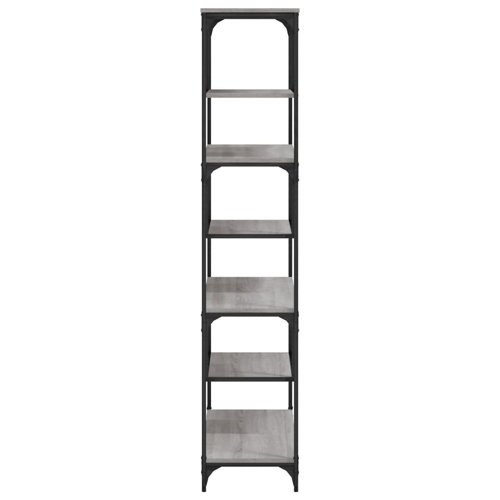 vidaXL Bibliothèque gris Sonoma 81x36x176 cm Bois d'ingénierie