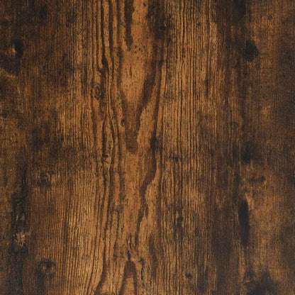 vidaXL Wandregal mit Stange Räuchereiche 65x25x30 cm