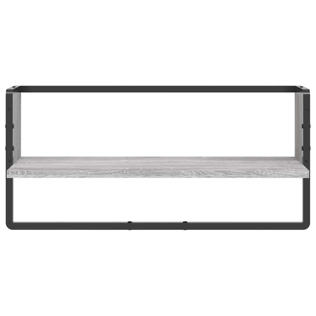vidaXL Étagère murale avec tringle gris Sonoma 65x25x30 cm