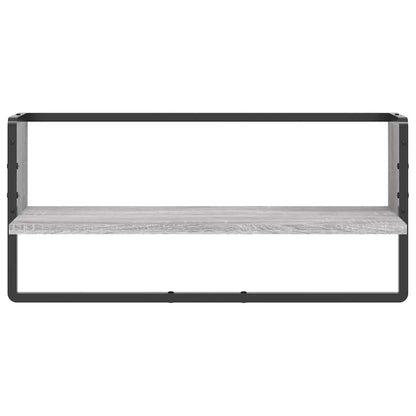 vidaXL Étagère murale avec tringle gris Sonoma 65x25x30 cm