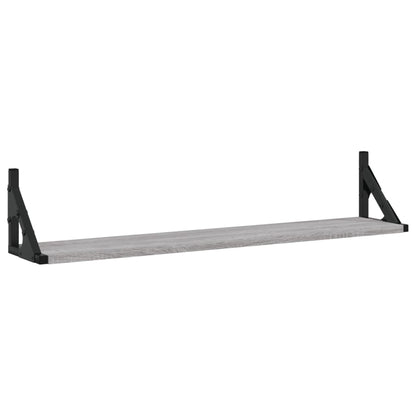 vidaXL Étagères murales 2 pcs Gris Sonoma 80x15x15,5 cm Aggloméré