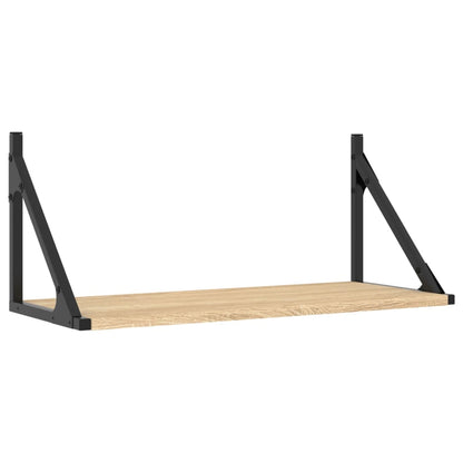 vidaXL Étagères murales 2 pcs Chêne Sonoma 60x25x25,5 cm Aggloméré