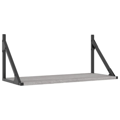 vidaXL Étagères murales 2 pcs Gris Sonoma 60x25x25,5 cm Bois d'ingénierie