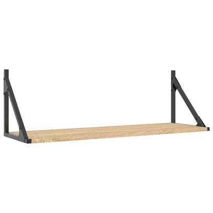 vidaXL Étagères murales 2 pcs Chêne Sonoma 80 x 25 x 25,5 cm Bois d'ingénierie