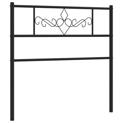 vidaXL Ersatz-Kopfteil Metall Schwarz 75 cm