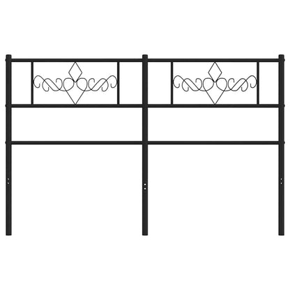 vidaXL Ersatz-Kopfteil Metall Schwarz 120 cm