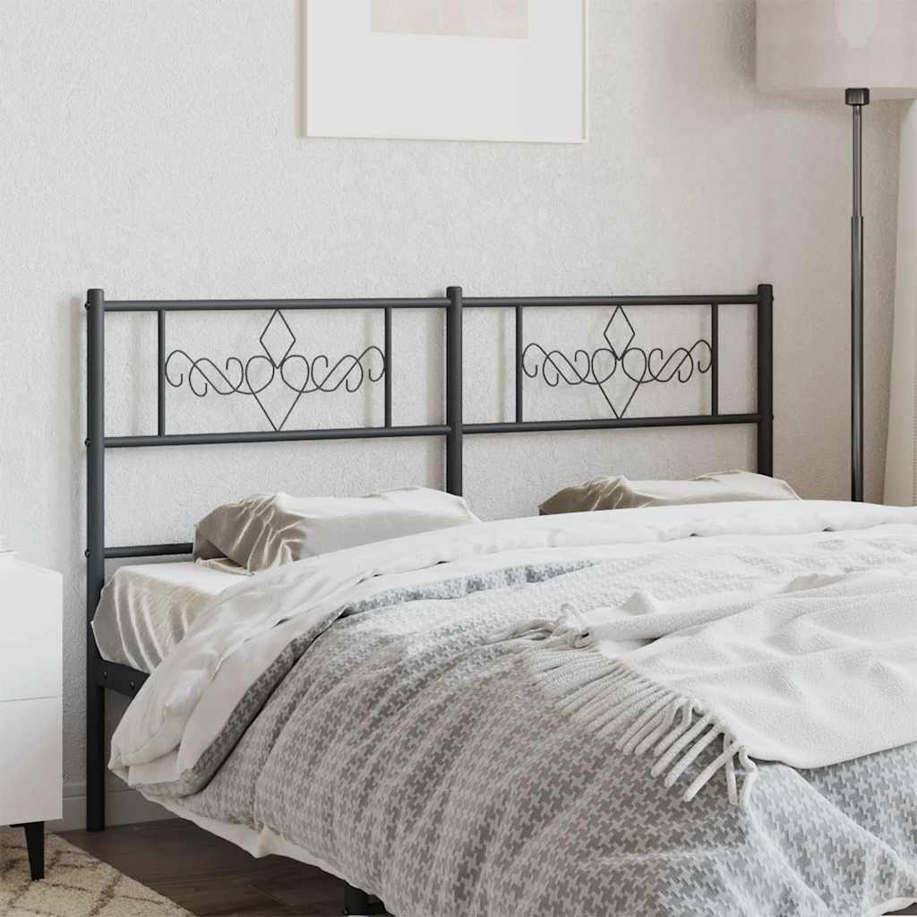vidaXL Ersatz-Kopfteil Metall Schwarz 120 cm