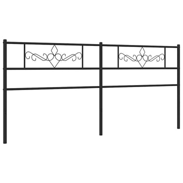 vidaXL Ersatz-Kopfteil Metall Schwarz 200 cm