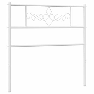 vidaXL Ersatz-Kopfteil Metall Weiß 75 cm