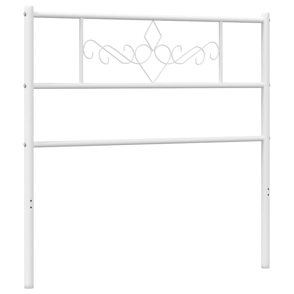 vidaXL Ersatz-Kopfteil Metall Weiß 100 cm