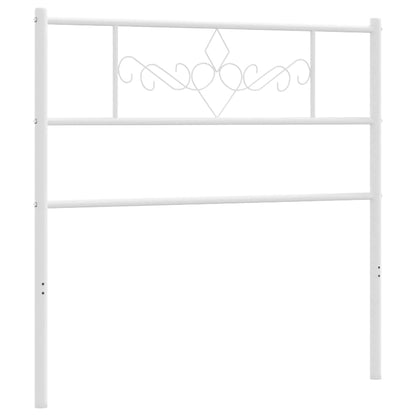 vidaXL Ersatz-Kopfteil Metall Weiß 107 cm