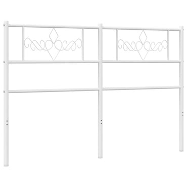 vidaXL Ersatz-Kopfteil Metall Weiß 120 cm