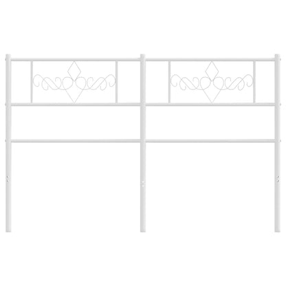 vidaXL Ersatz-Kopfteil Metall Weiß 120 cm