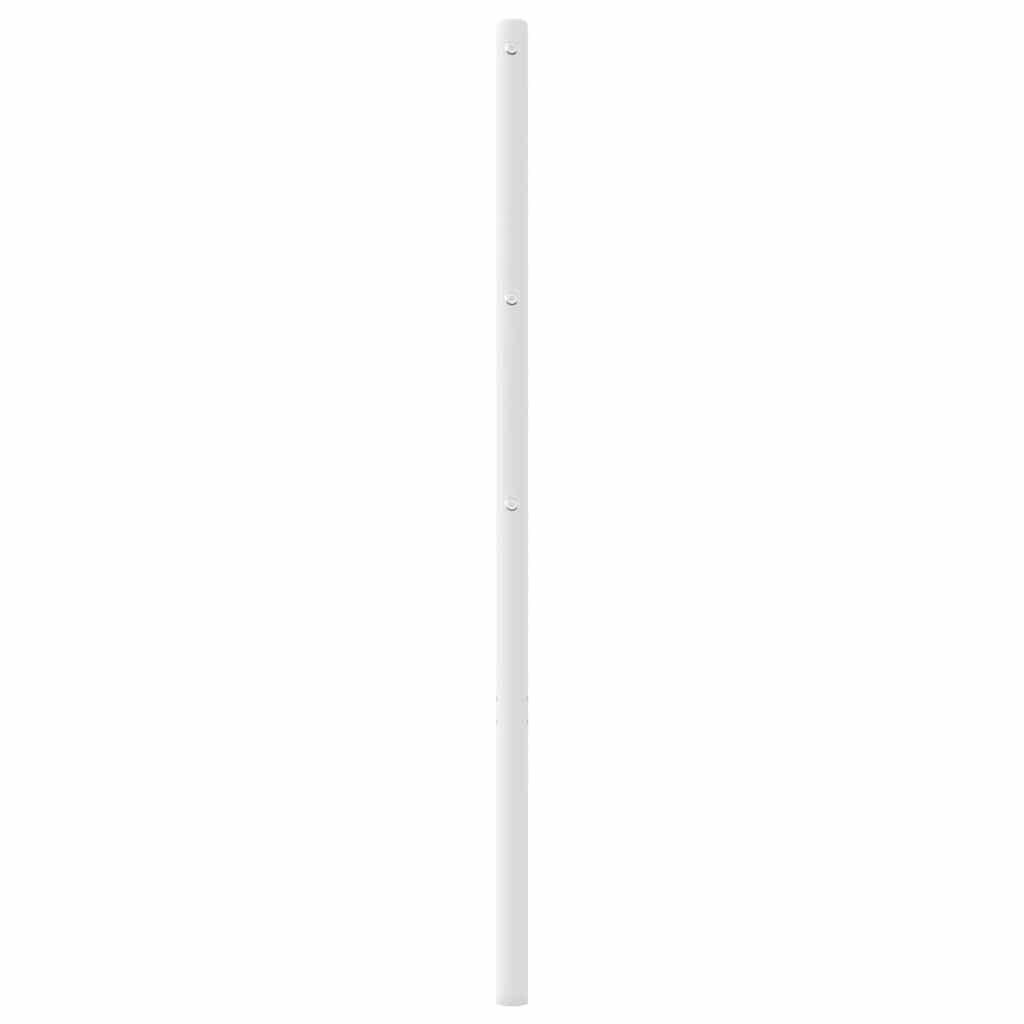 vidaXL Ersatz-Kopfteil Metall Weiß 193 cm