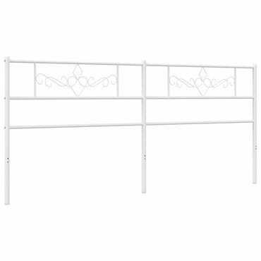 vidaXL Ersatz-Kopfteil Metall Weiß 200 cm