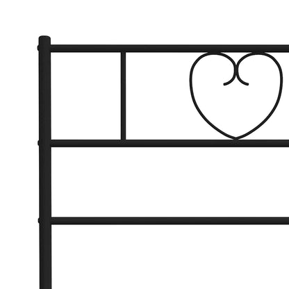 vidaXL Ersatz-Kopfteil Metall Schwarz 135 cm