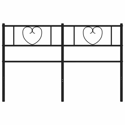 vidaXL Ersatz-Kopfteil Metall Schwarz 150 cm