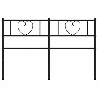 vidaXL Ersatz-Kopfteil Metall Schwarz 160 cm