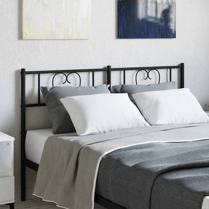 vidaXL Ersatz-Kopfteil Metall Schwarz 160 cm