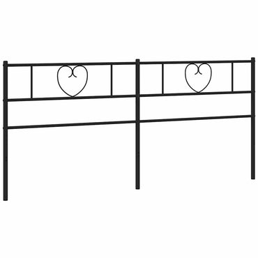 vidaXL Ersatz-Kopfteil Metall Schwarz 193 cm