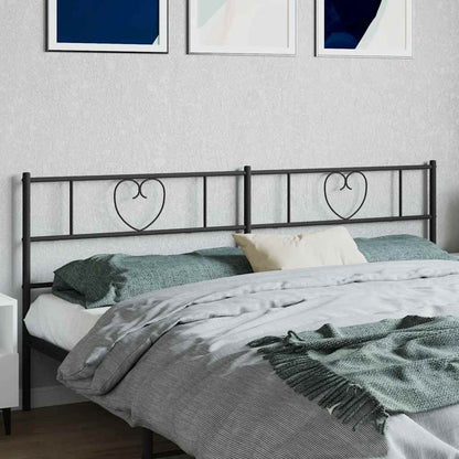 vidaXL Ersatz-Kopfteil Metall Schwarz 200 cm