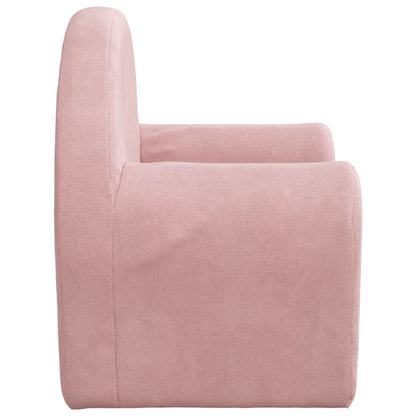 vidaXL Kindersofa Rosa Weicher Plüsch