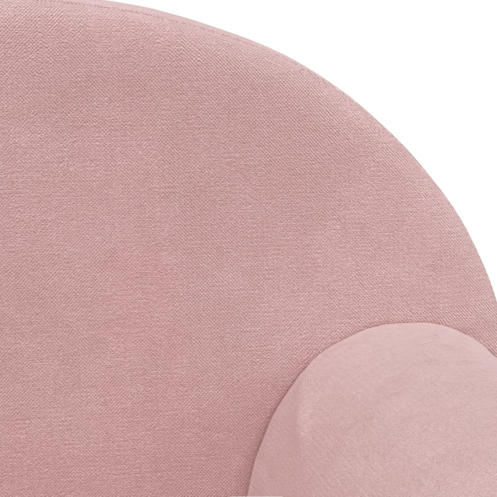 vidaXL Kindersofa Rosa Weicher Plüsch