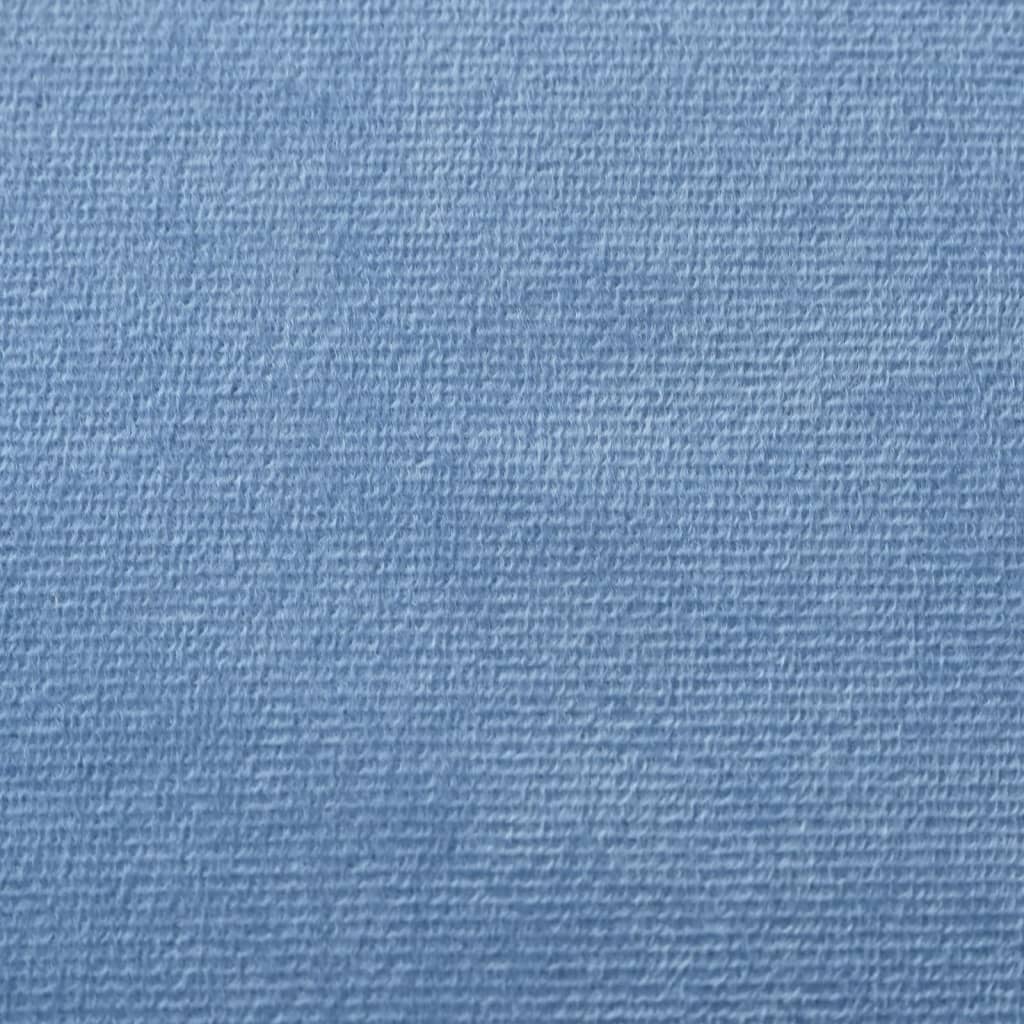 vidaXL Kinder-Schlafsofa 2-Sitzer Blau Weicher Plüsch