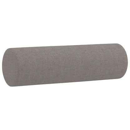 vidaXL 2-Sitzer-Sofa mit Zierkissen Taupe 140 cm Stoff