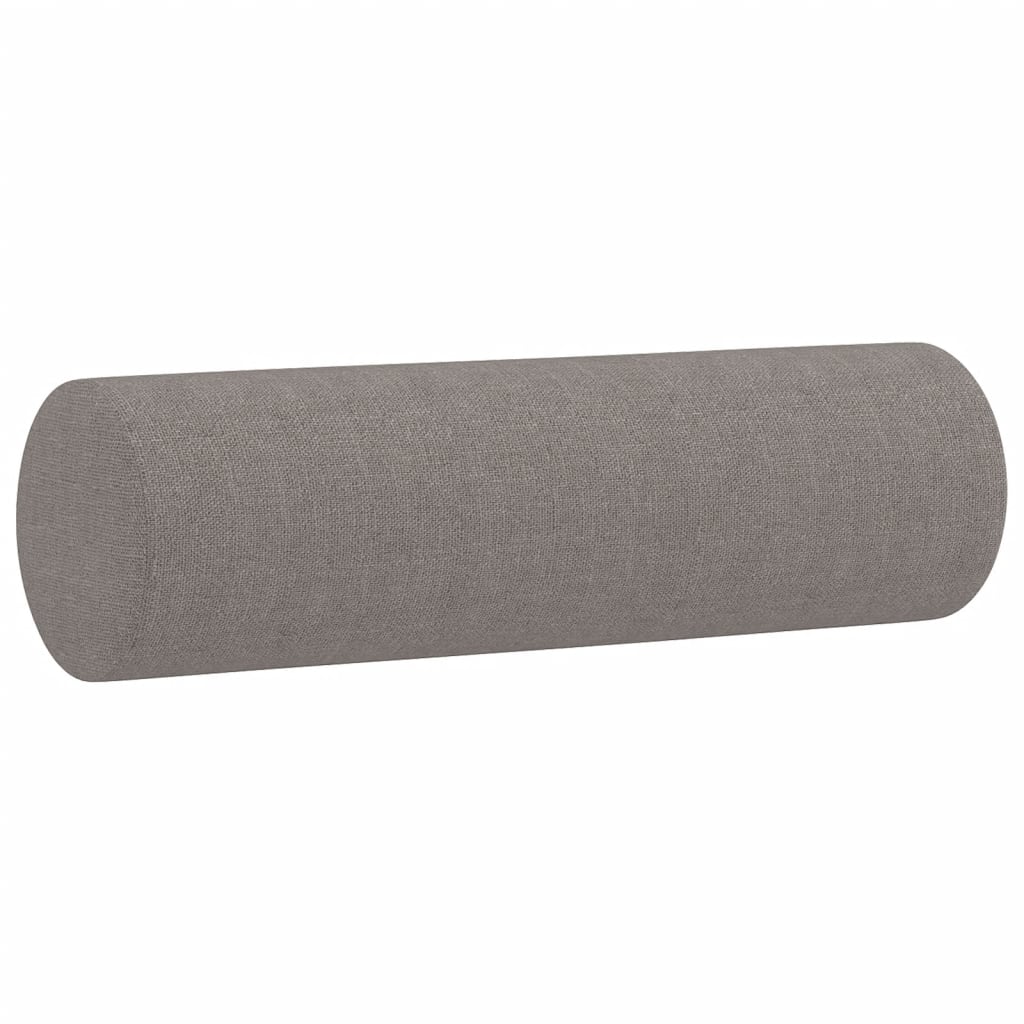 vidaXL 3-Sitzer-Sofa mit Zierkissen Taupe 180 cm Stoff