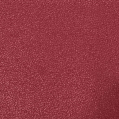 vidaXL Sessel mit Hocker Weinrot 60 cm Kunstleder