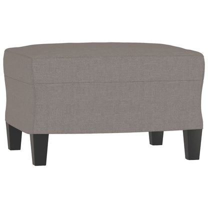 vidaXL Sessel mit Hocker Taupe 60 cm Stoff