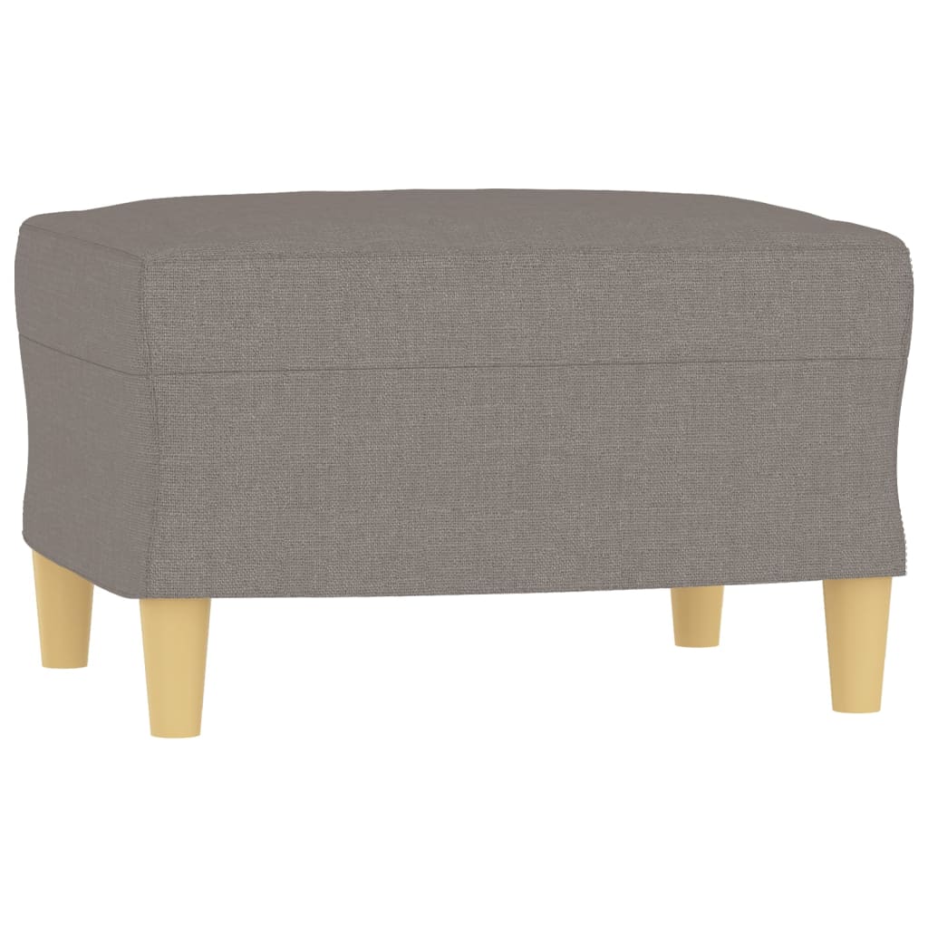 vidaXL 4-tlg. Sofagarnitur mit Kissen Taupe Stoff