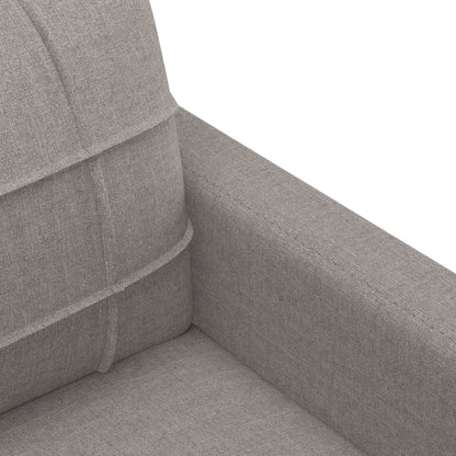 vidaXL 4-tlg. Sofagarnitur mit Kissen Taupe Stoff